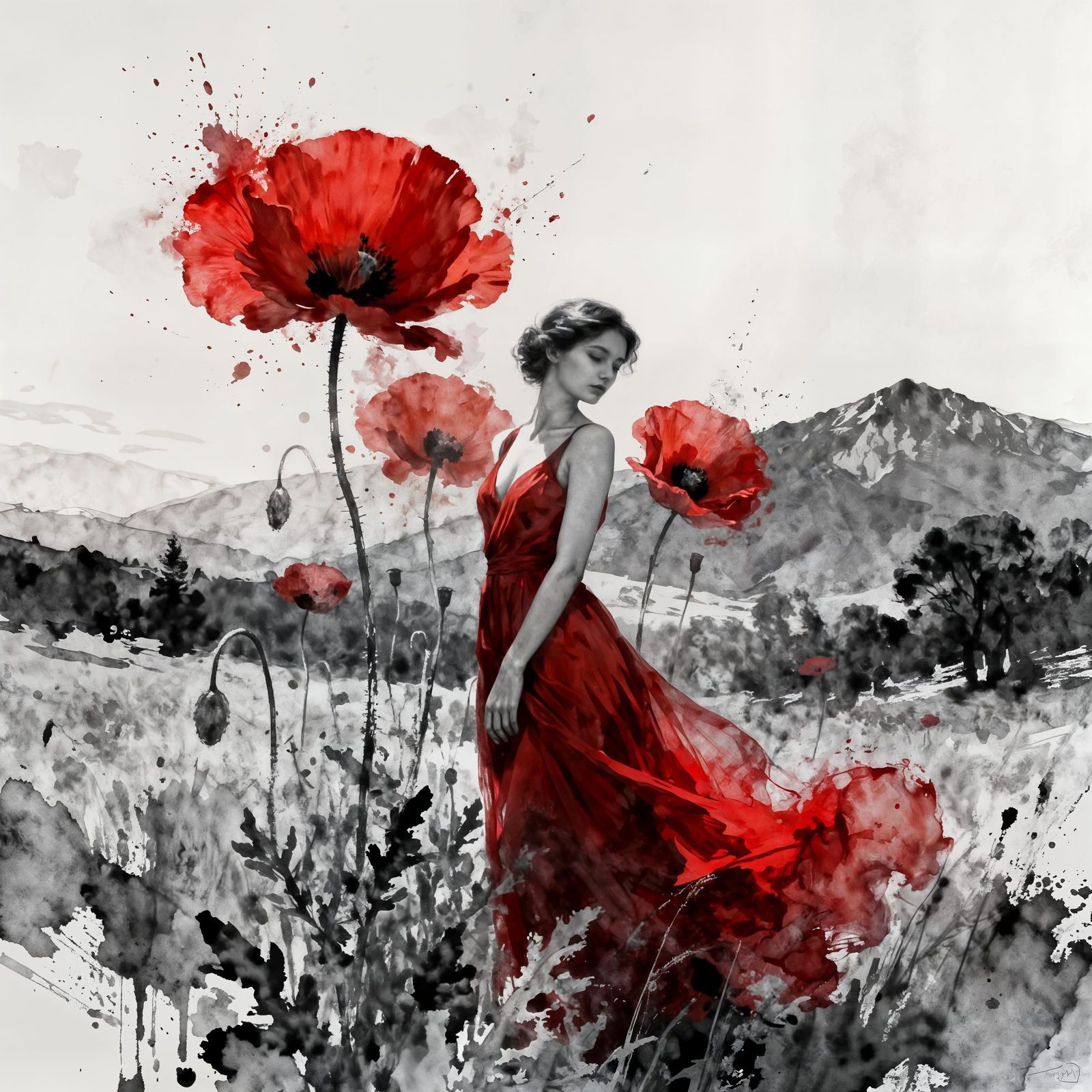 Silent beauty of peonies