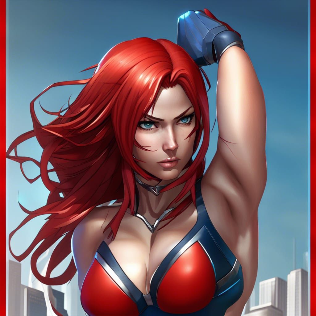 Anime-Style Superhero in City of Heroes