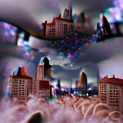Abstract AI-Generated Image with Swirling Colors