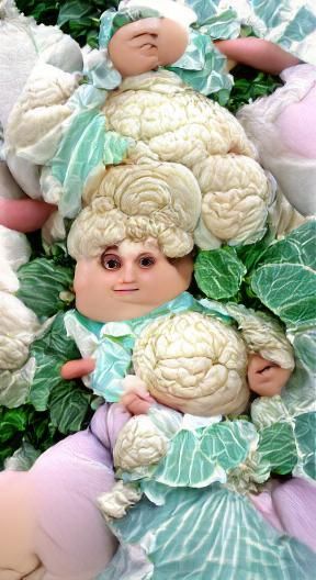 Vintage Porcelain Cabbage Patch Doll Portrait