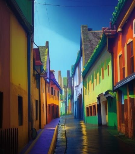 Victorian London Reclaimed by Nature: Detailed Pen Drawing