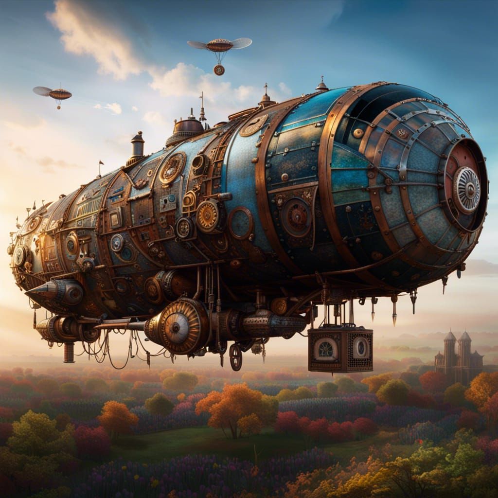 Recycled Can Steampunk Dirigible