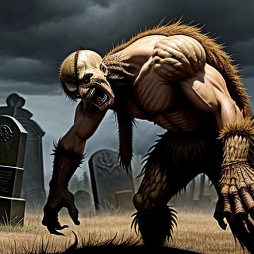 Monster Mash Graveyard Party Cartoon