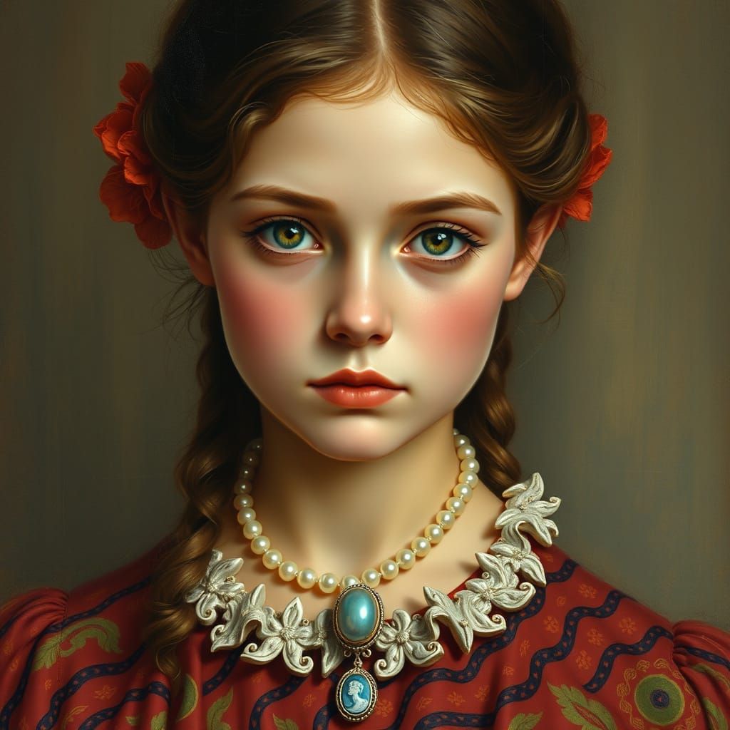 Victorian Lady with Rosy Complexion