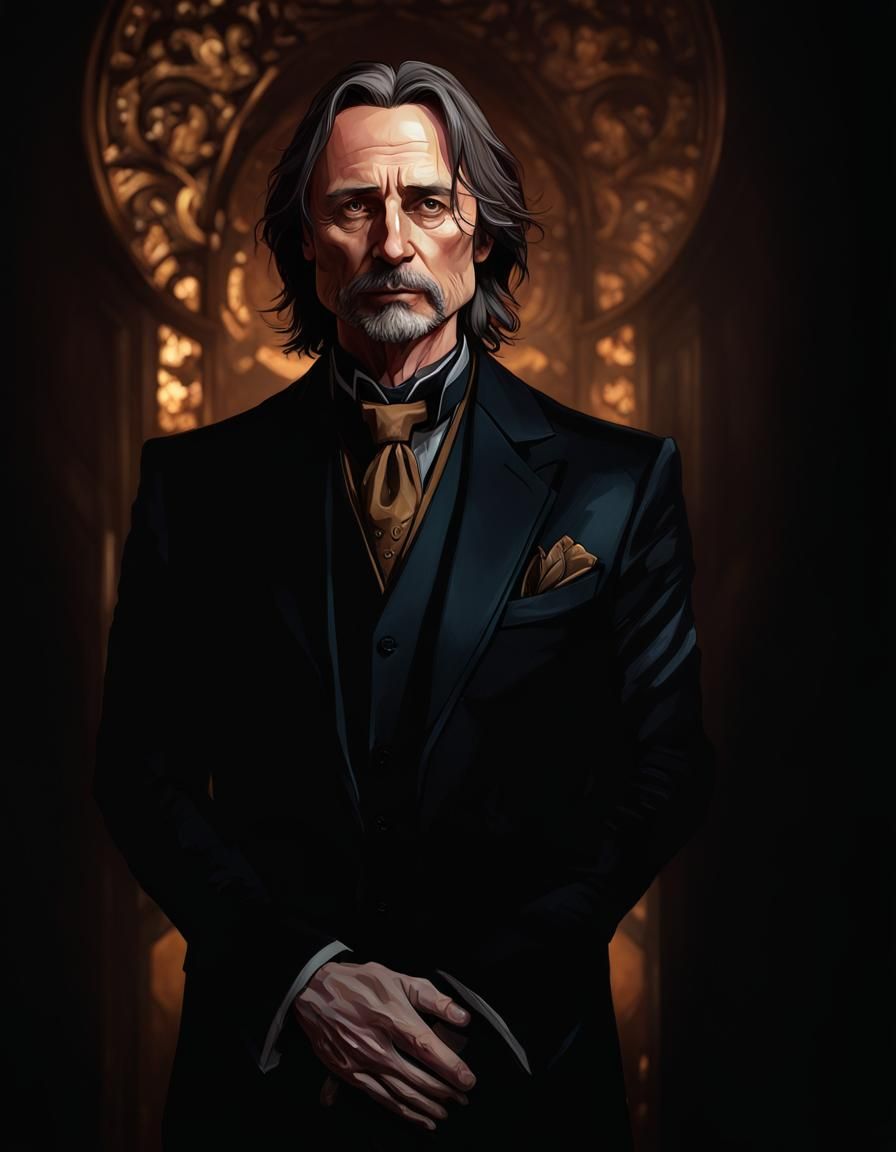 Robert Carlyle as Kanto: Hyperdetailed Digital Portrait