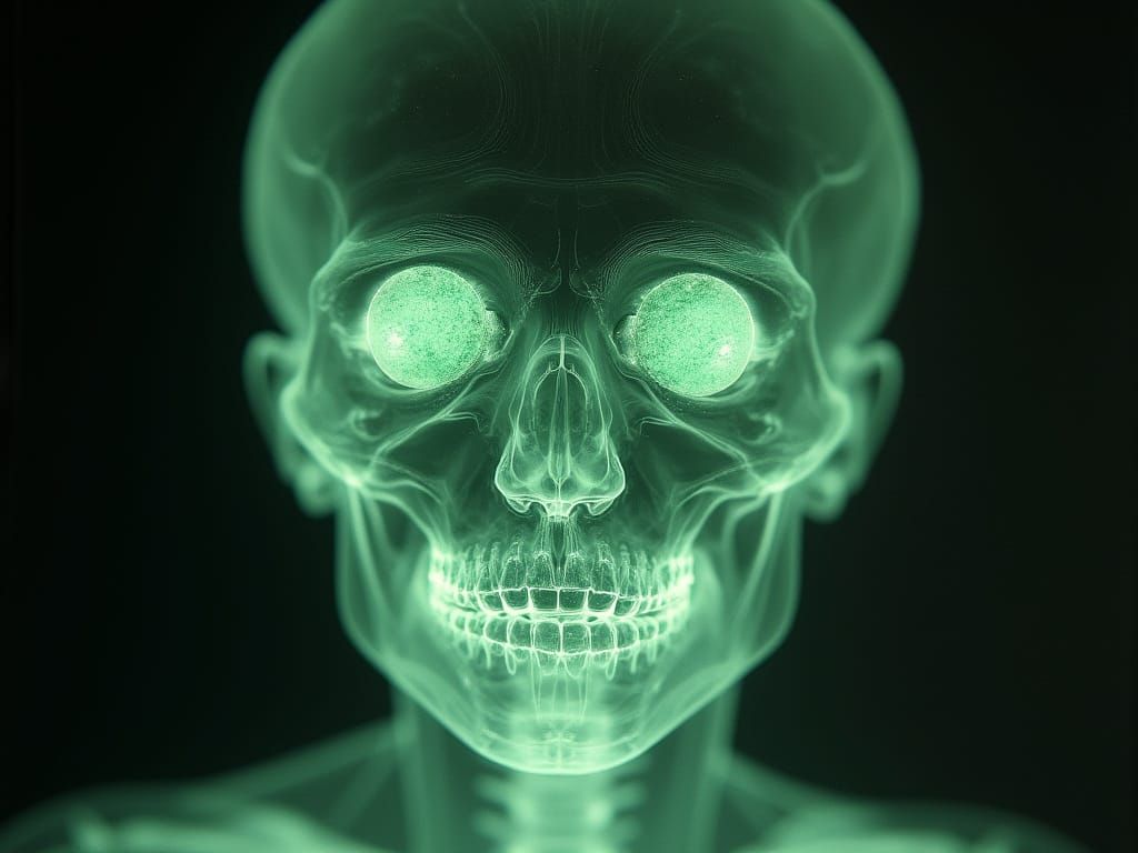 Glassplate -ve Living X-Ray