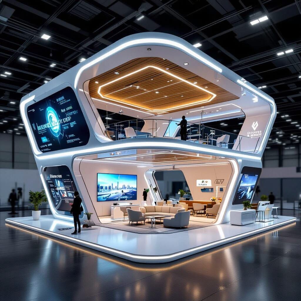 Futuristic Dubai Airshow Exhibition Stand Design
