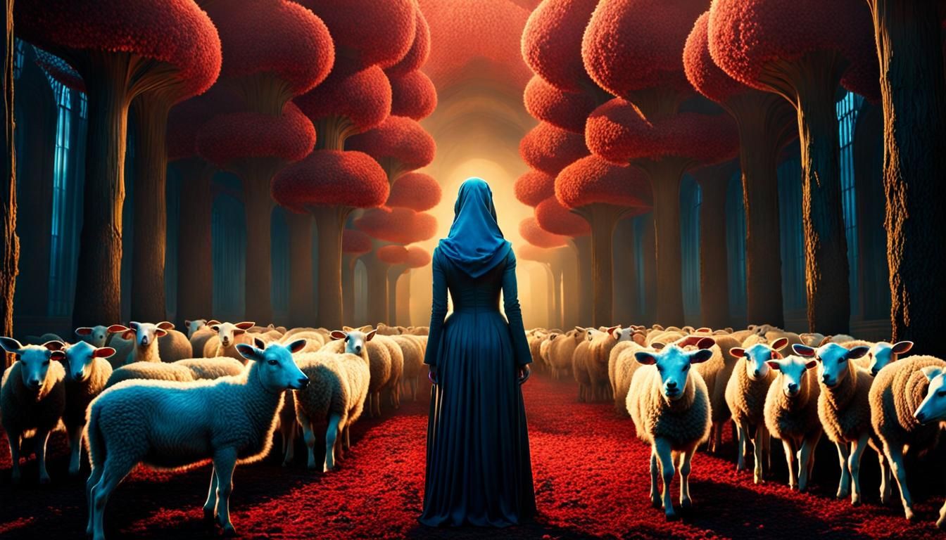 Surreal Lambs to Slaughter: Psychedelic Concept Art