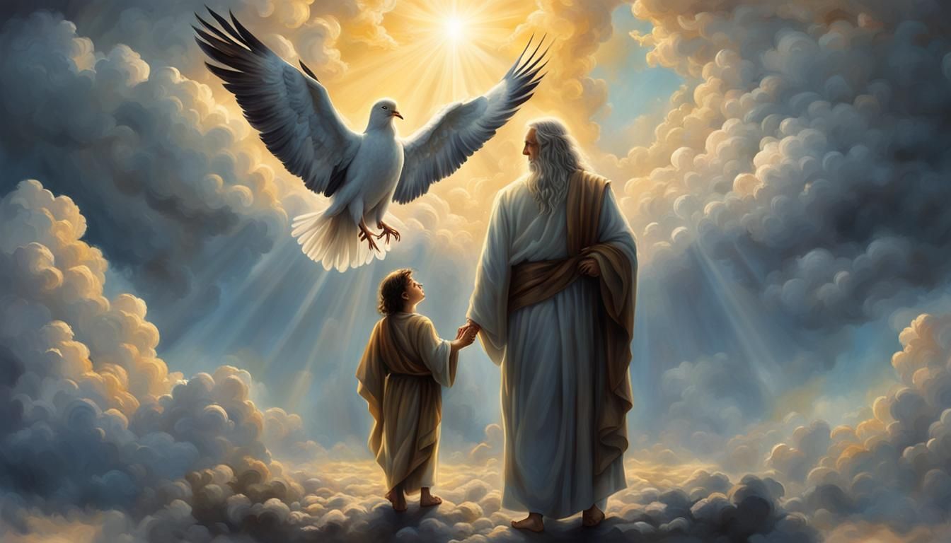 Divine Faithful Trinity in Serene Heaven