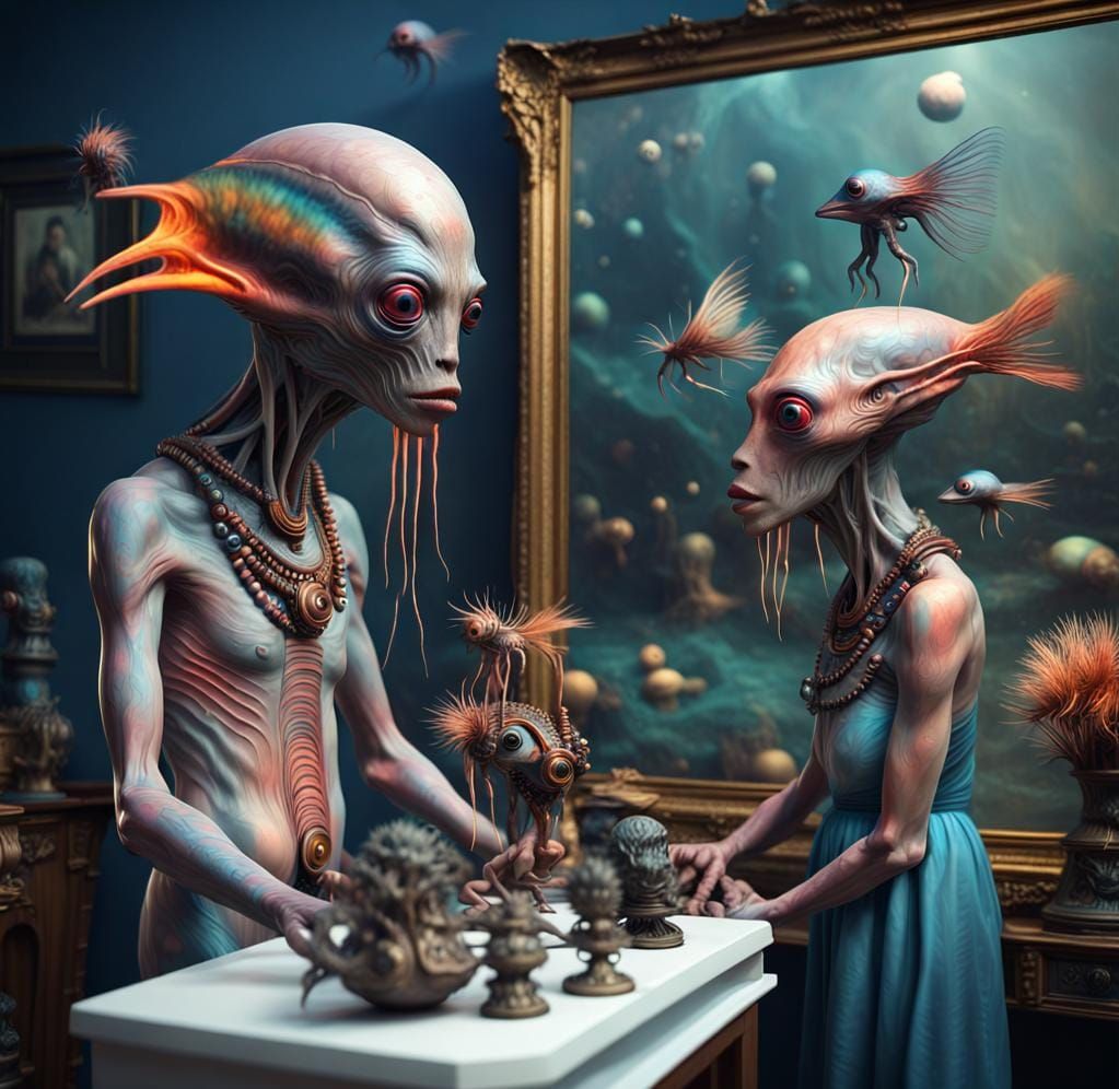 Exotic Aliens in Surreal Bizarre Magical Realism