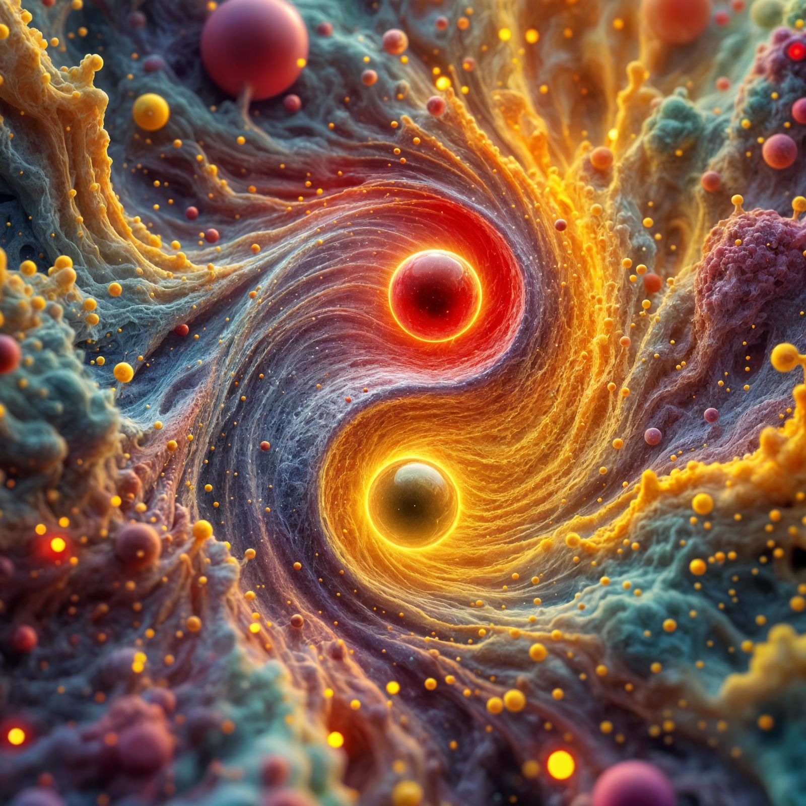 Surreal Macro Photography of Quantum Entanglement in Pastel ...
