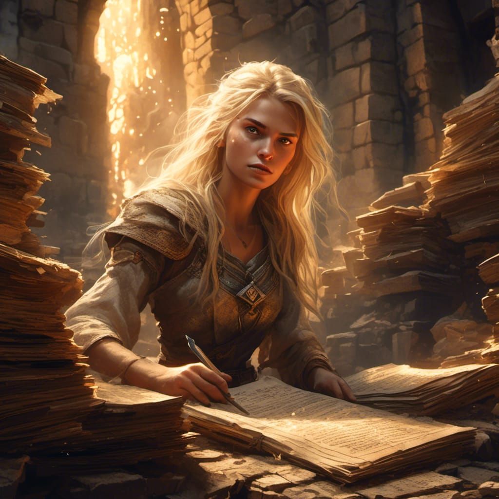 Weary Apprentice Wizard in a Hyperreal Comic