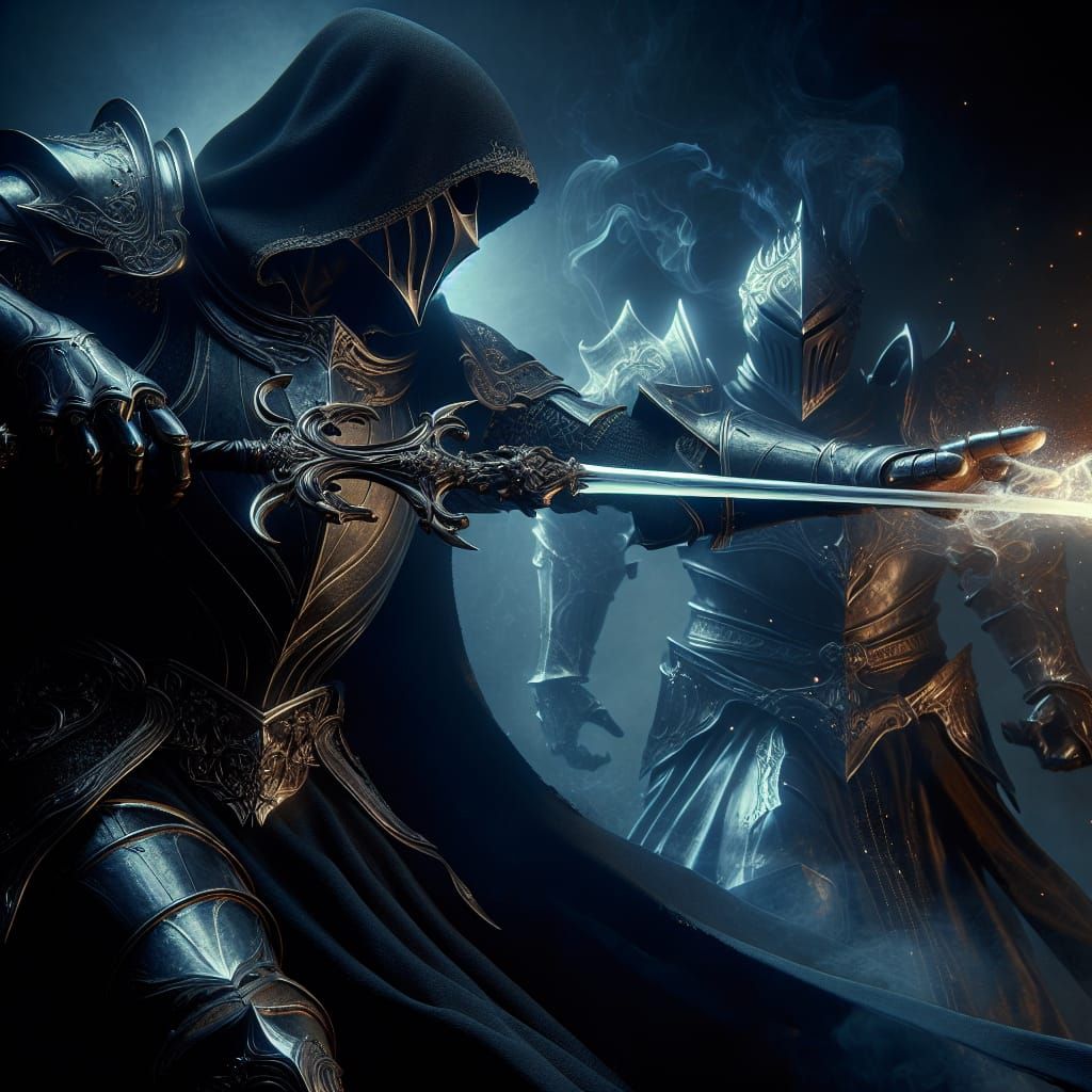 Epic Battle: Dark Knight vs. Noble Paladin