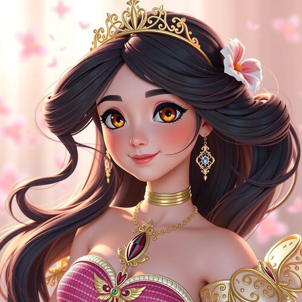 A Disney Princess in Stunning 4K Digital Art