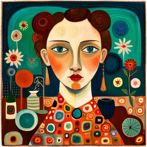 Detailed Messy House in Maximalist Style