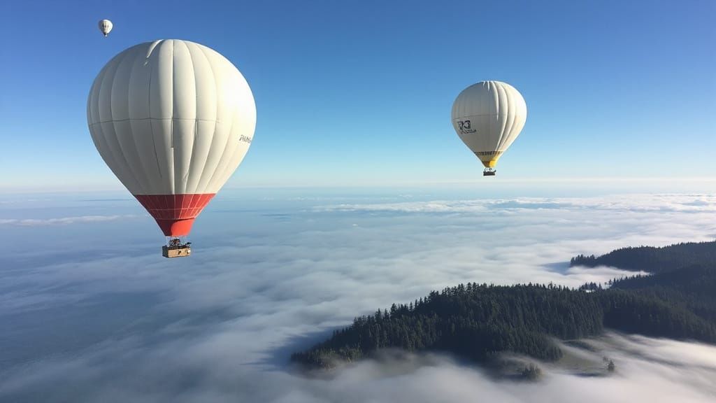 Oregon Coast: High-Altitude Weather Balloons Photograph