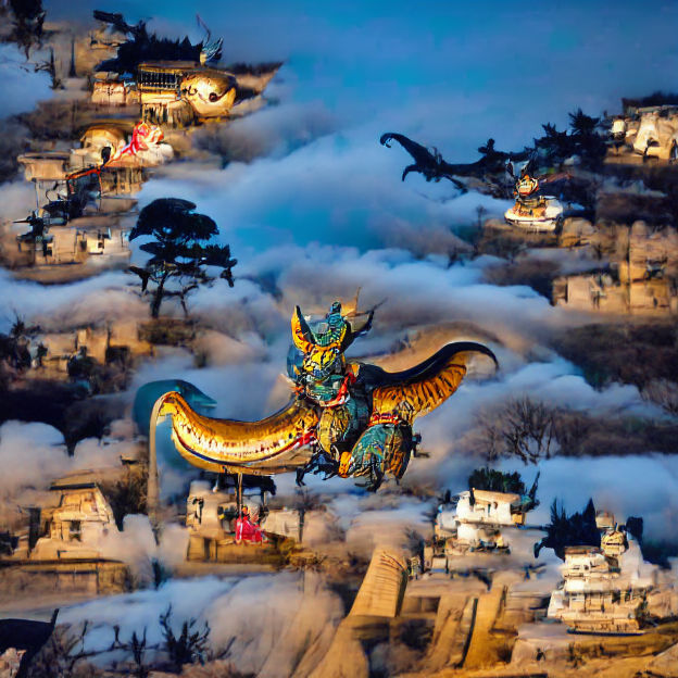 Dragon Image Generated from Simple Prompt