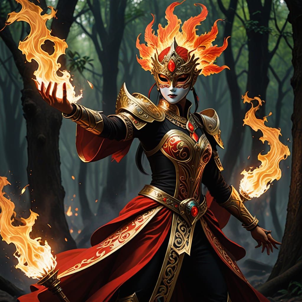 Masked Flame Dancer