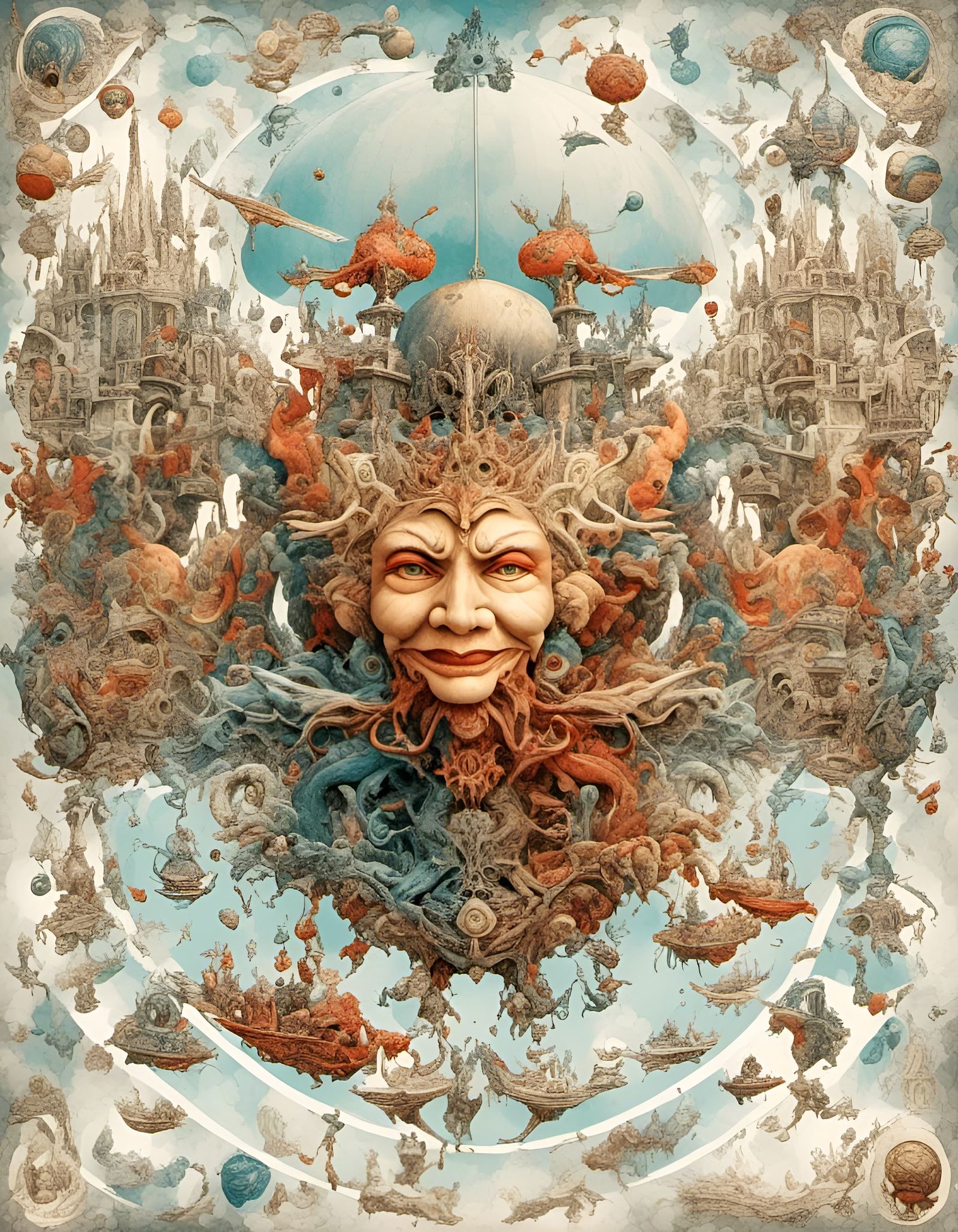 Surrealist Gypsy Lady at World's End in Imperial Color