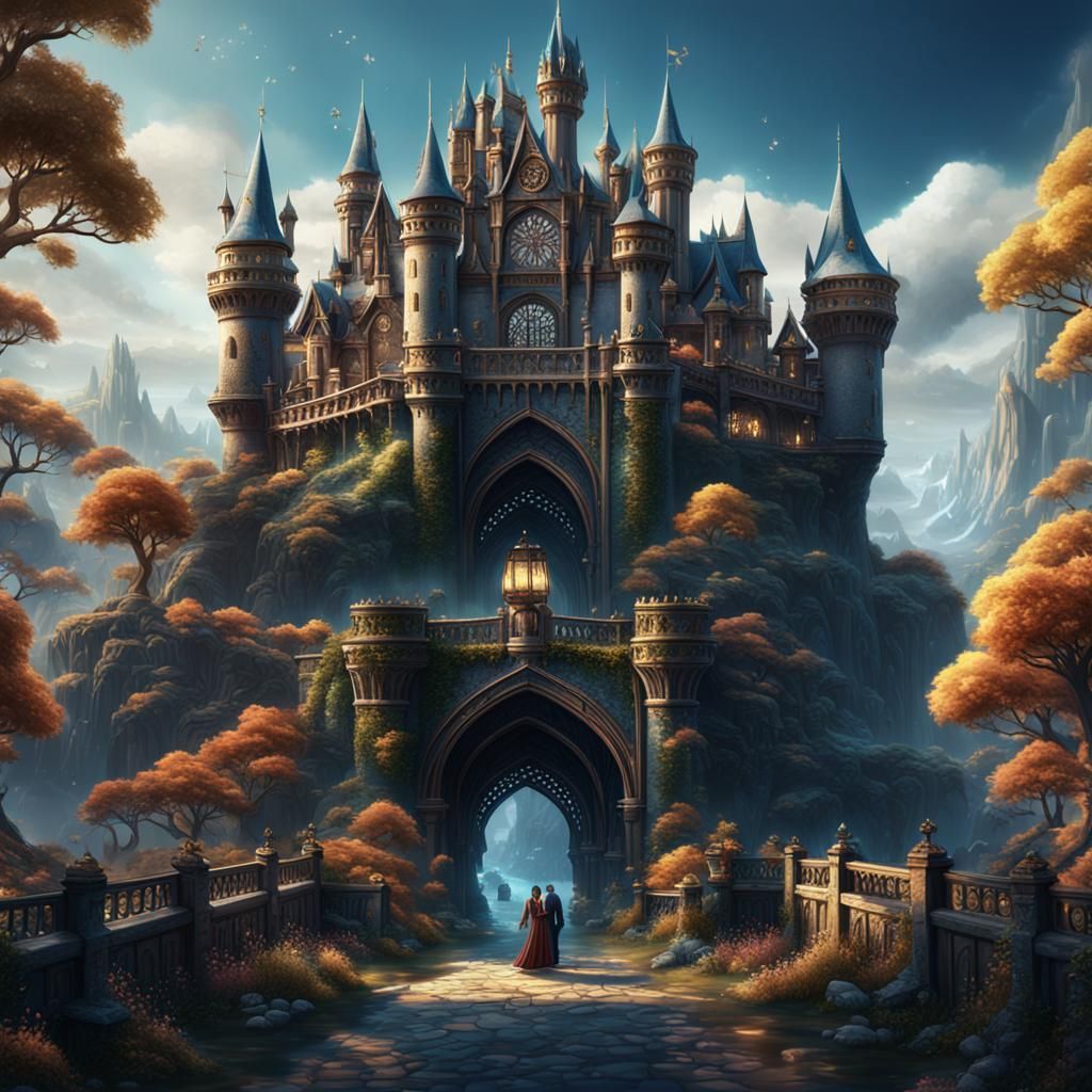 Fantastical Matte Painting in Deep Color