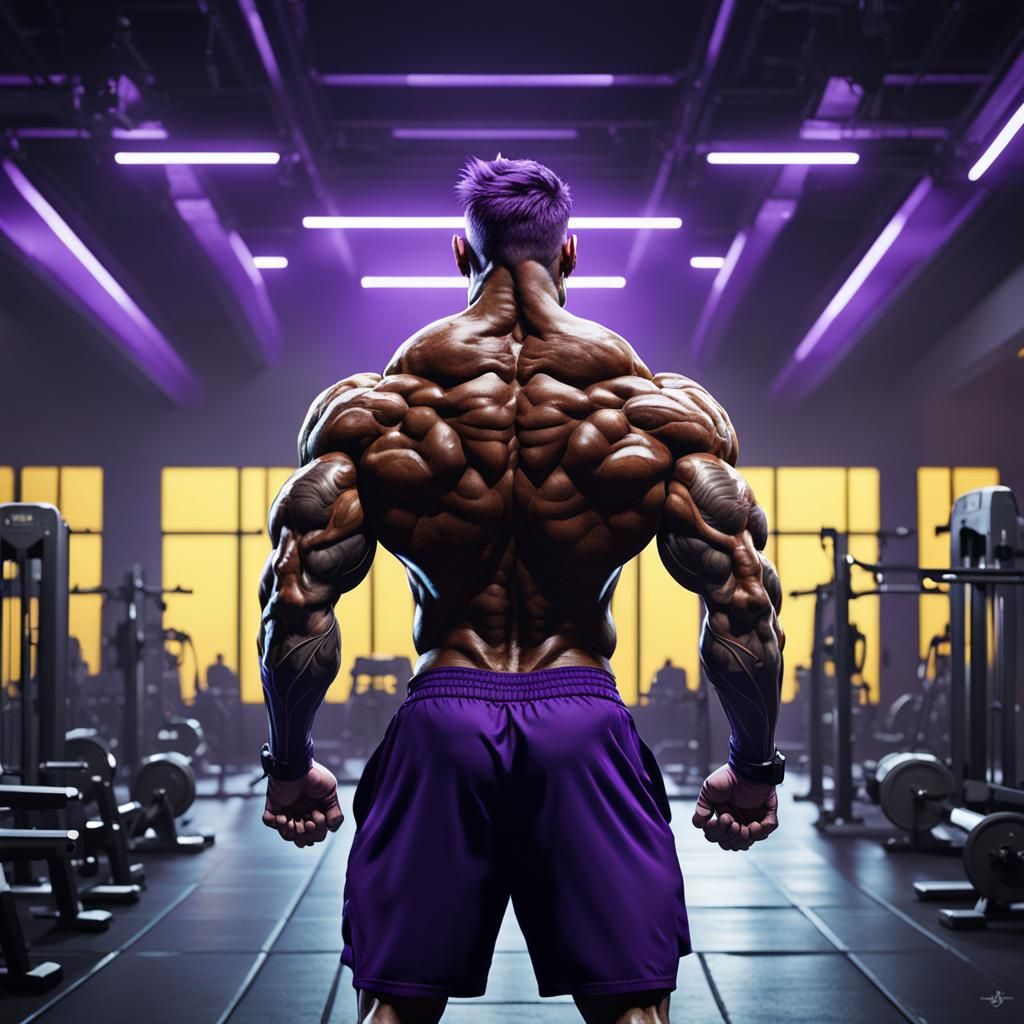 Evolving Man at the Gym: Dark Fantasy Concept Art