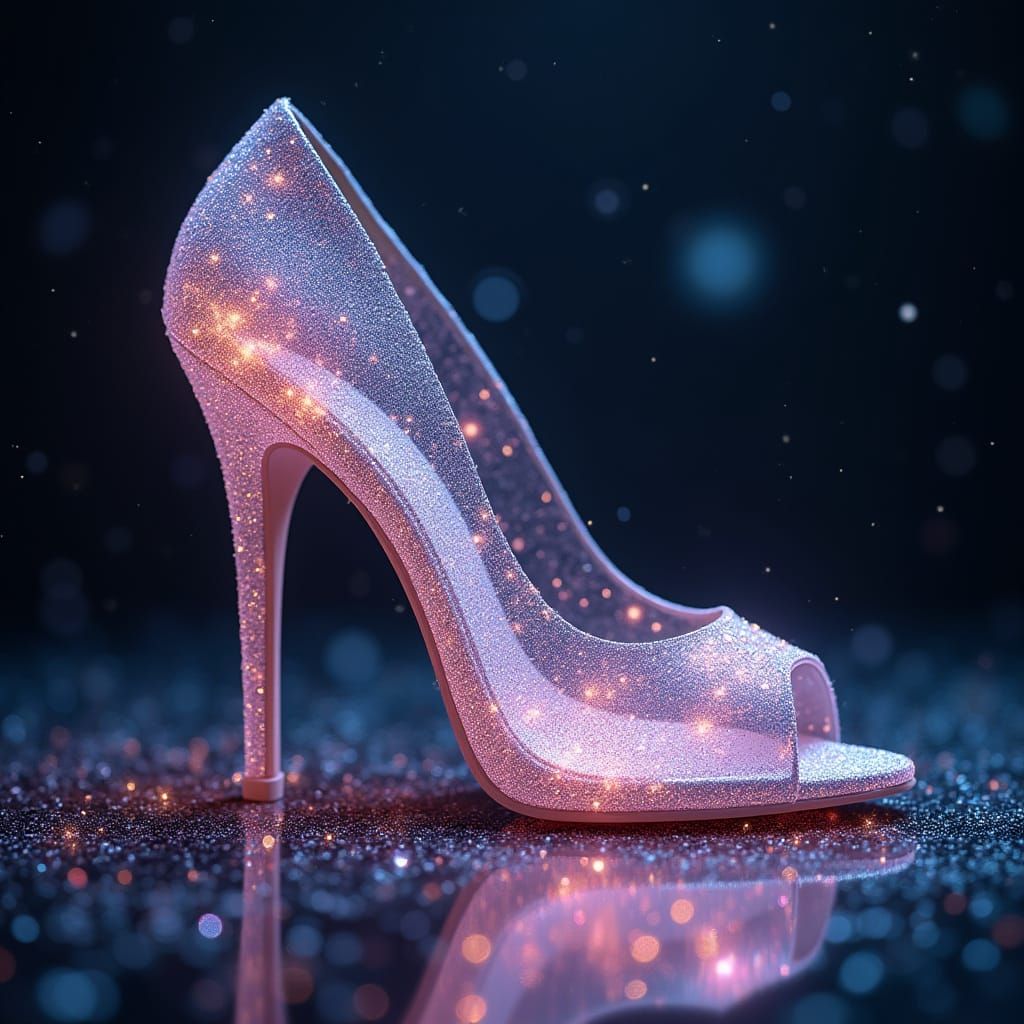 Galactic Crystal Heel: Bejeweled, Iridescent, and Fairy-Dust...