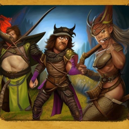 Dungeons and Dragons Illustration