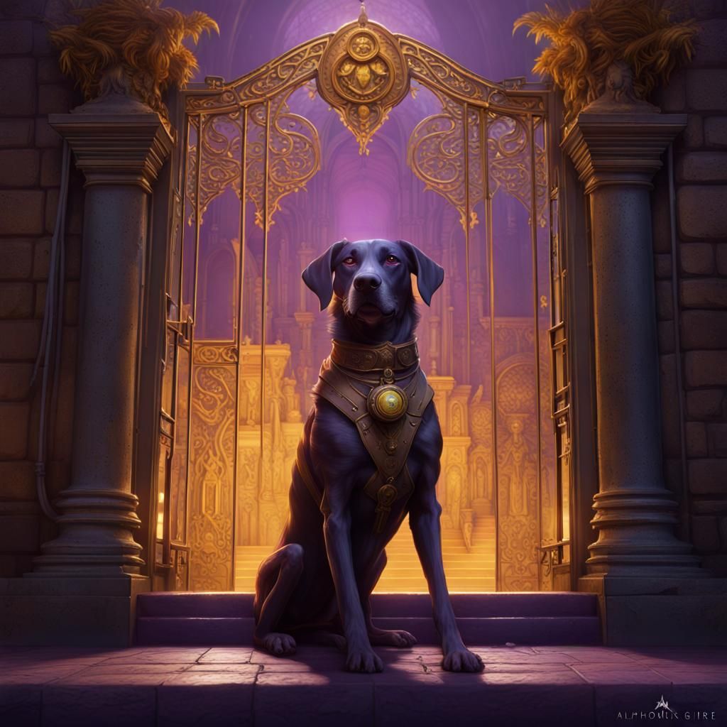 Dog Predicts Downfall: Dark Fantasy Concept Art