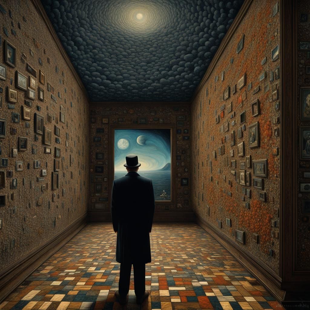 Surreal Dreamscape: A Dark Journey in Magical Realism