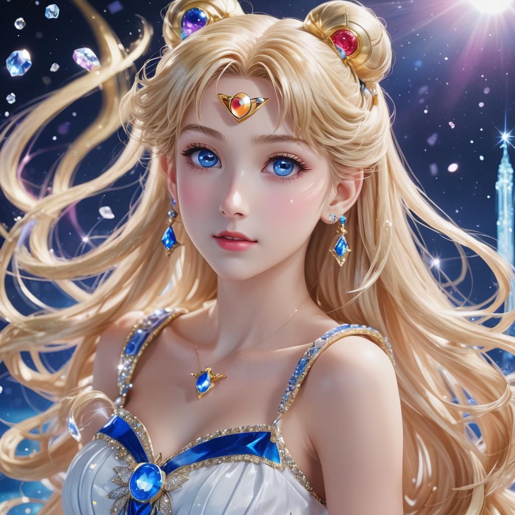 Sailor Moon Anime Portrait Promoting Perfume