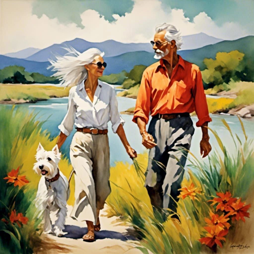 Lush Grasses in a Sunny Meadow