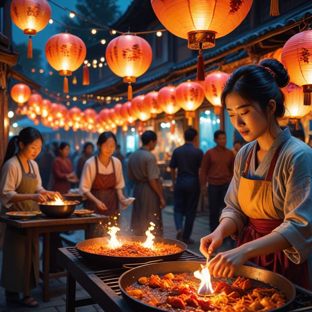 outdoor night market