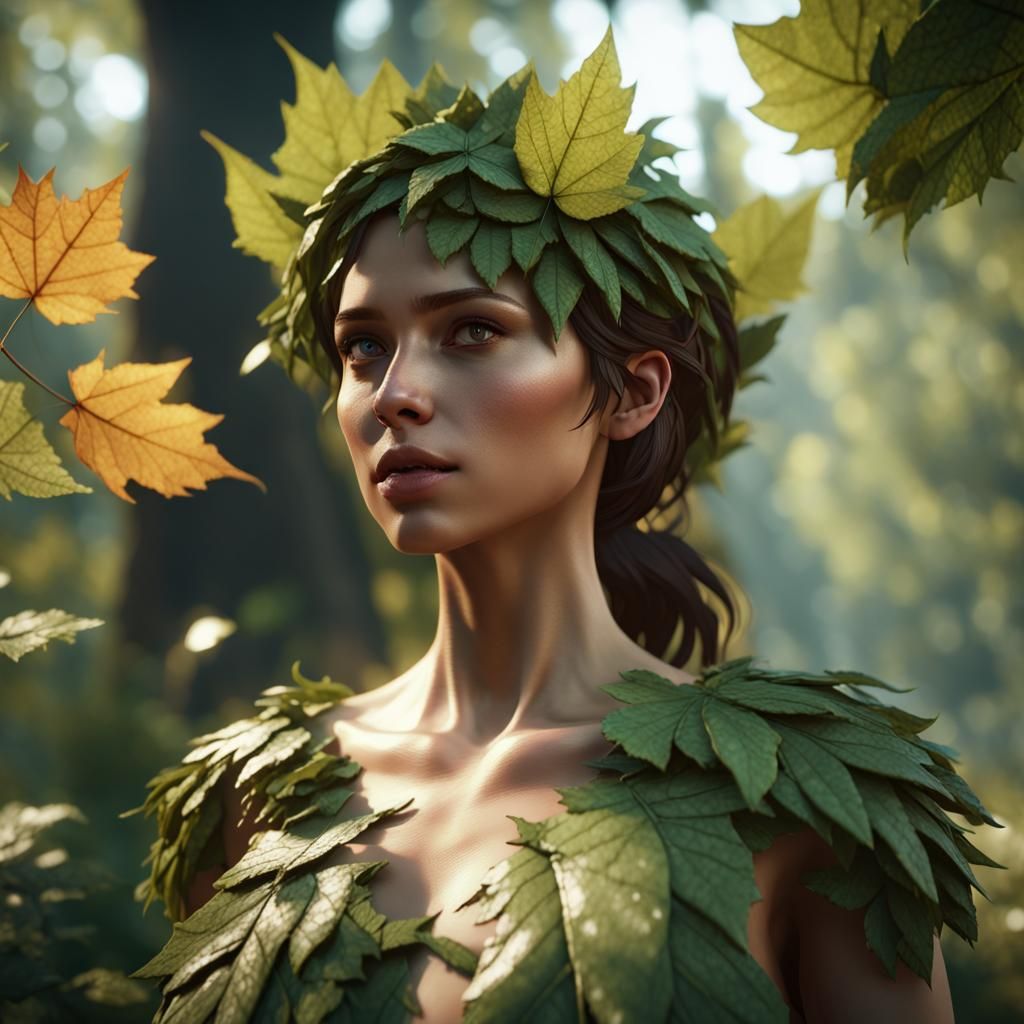 Woman of Leaves: 3D Game Cinematic Masterpiece