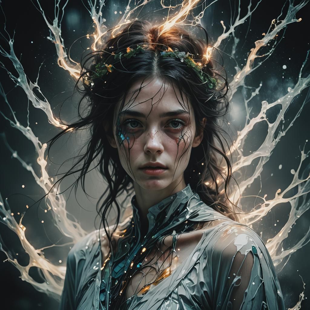 Ethereal Solarpunk Darkness by Alessio Albi