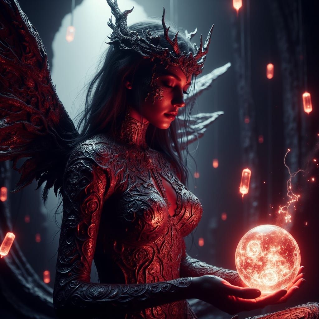 Viking Seeress in Soft, Glowing Light