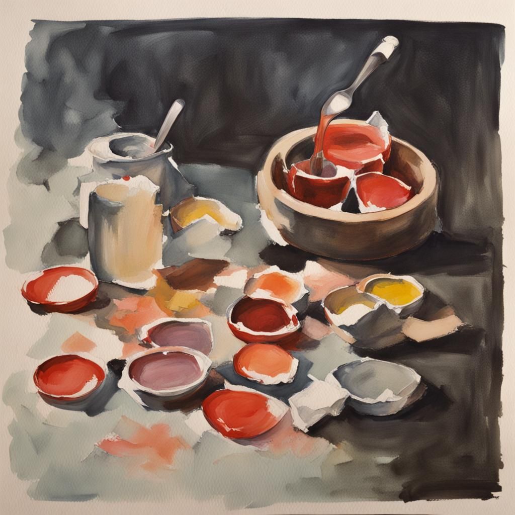 Image Created with Gouache Style Prompt