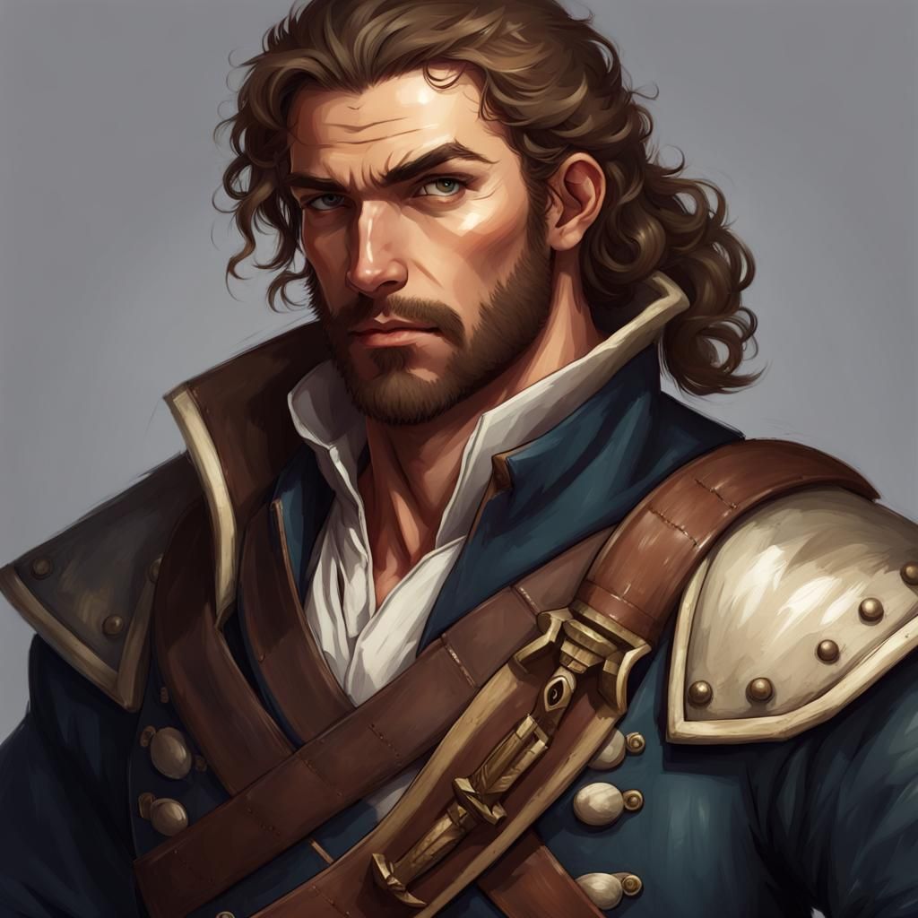 Renaissance Naval Ranger Portrait: D&D Character