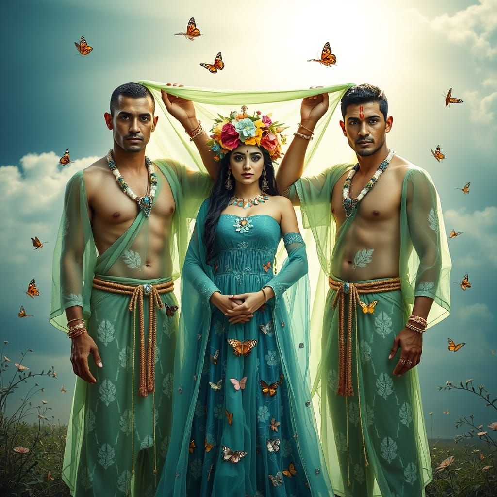 Protecting Mother Earth: A Vivid Digital Art Piece