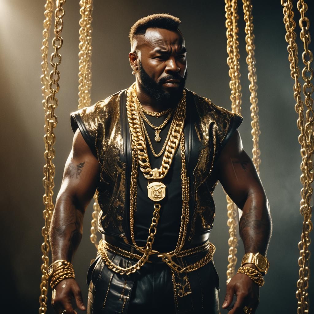 Mr. T's Gold Chains: A Cinematic Portrait