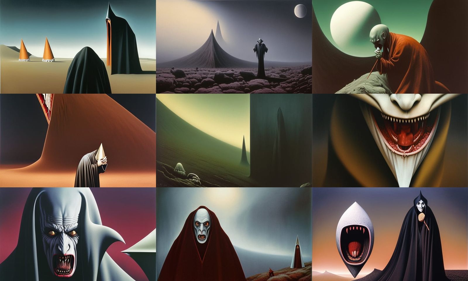 PORTRAIT of NOSFERATU THE VAMPIRE on a spiritual plane of existence