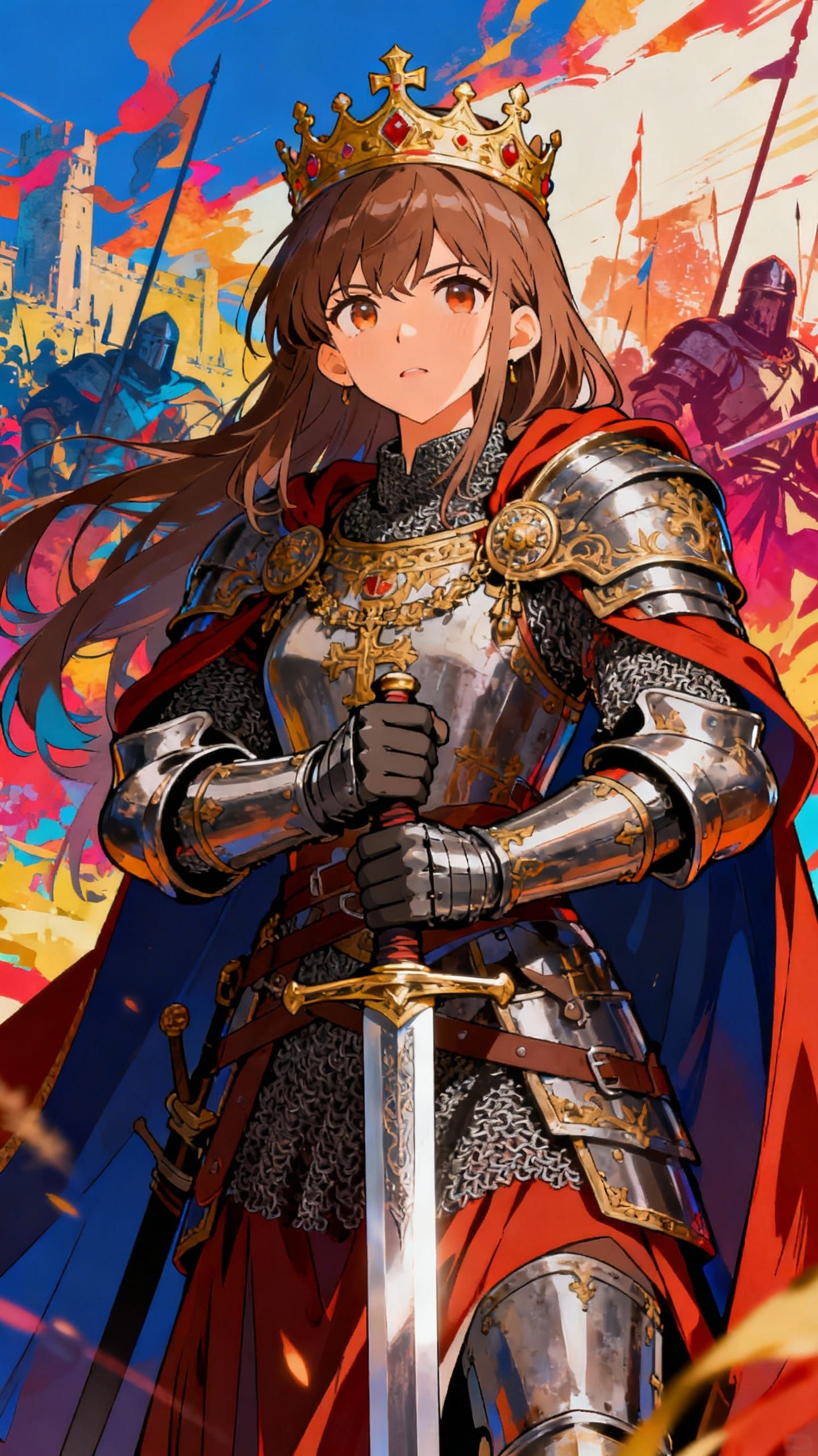 Anime King Alfred Reimagined as a Warrior Woman