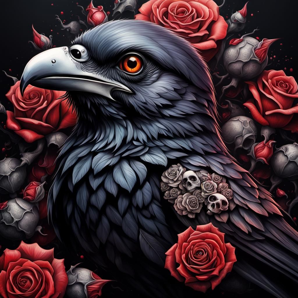 Beautiful Blackbird 🖤🌹