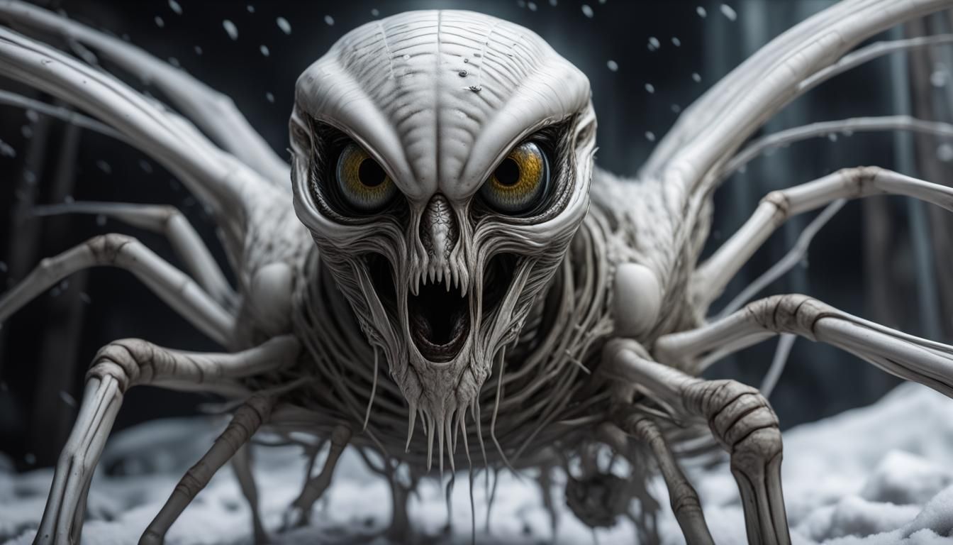 Alien Xenomorph Snow Owl Hybrid