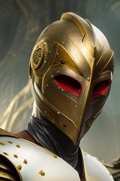 Medieval Warrior Portrait in Dark Fantasy Style