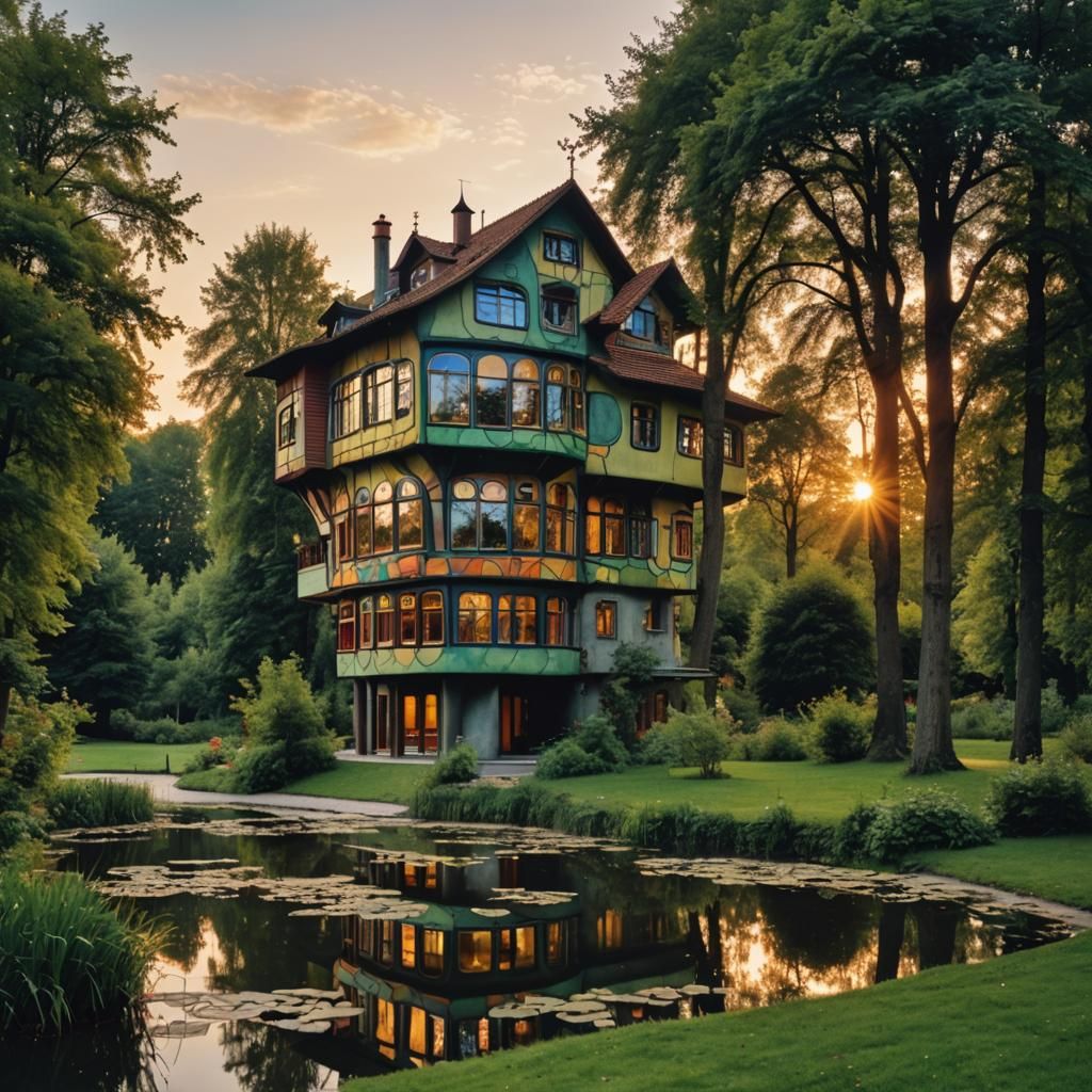 Whimsical House Design Inspired by Hundertwasser