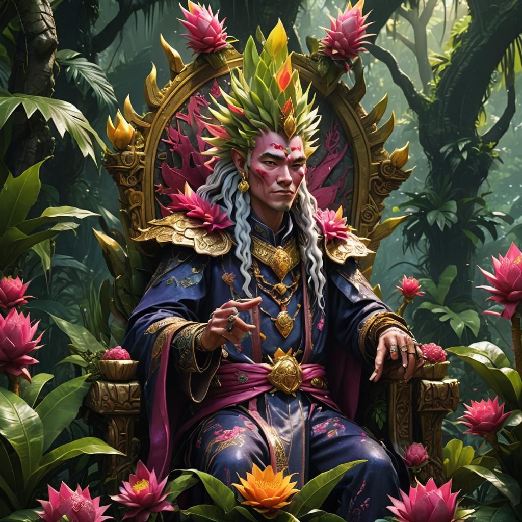 Dragonfruit King on His Throne: Concept Art