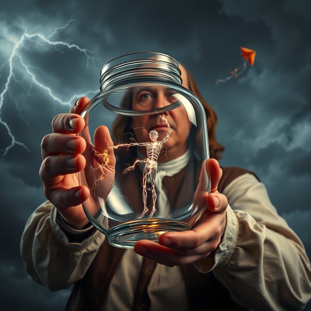 Ben Franklin Discovers Electricity in a Moment of Wonder
