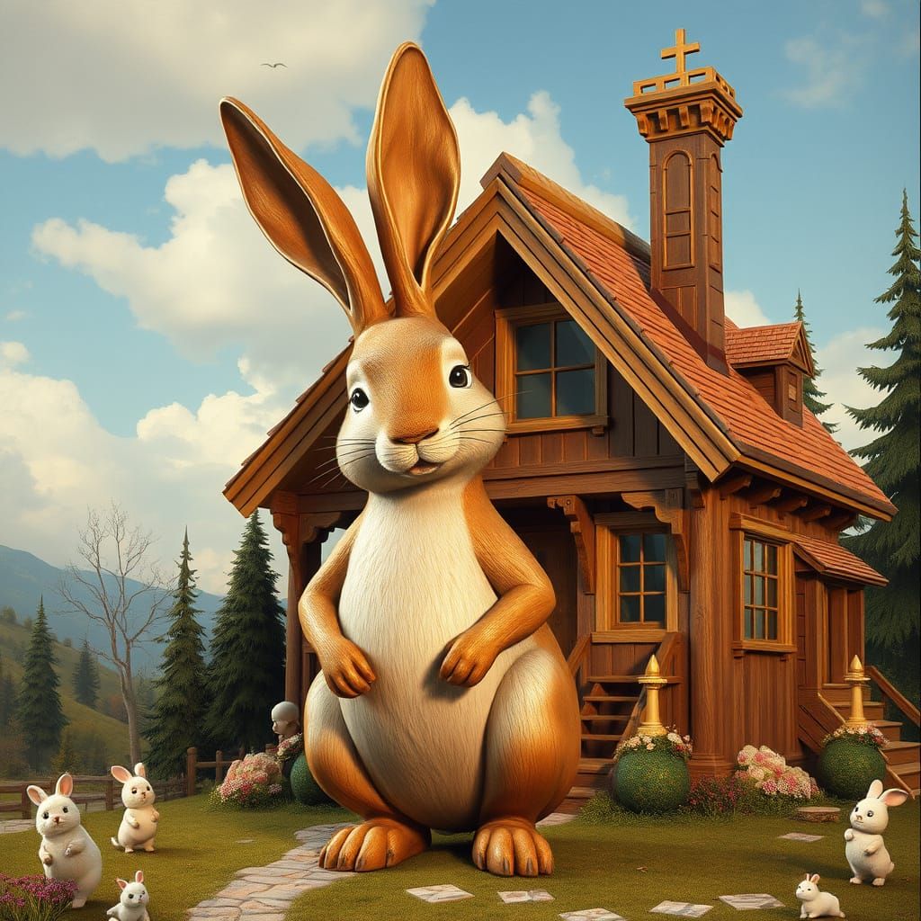 Giant Rabbit's Wooden House: Renaissance Meets Constructivis...