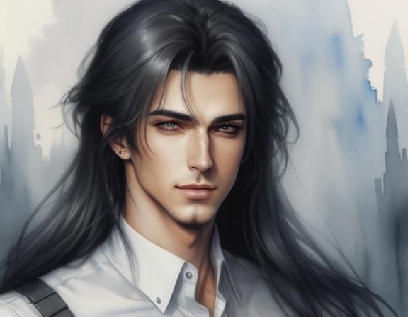 Watercolor Portrait Inspired by Royo and Dittmann