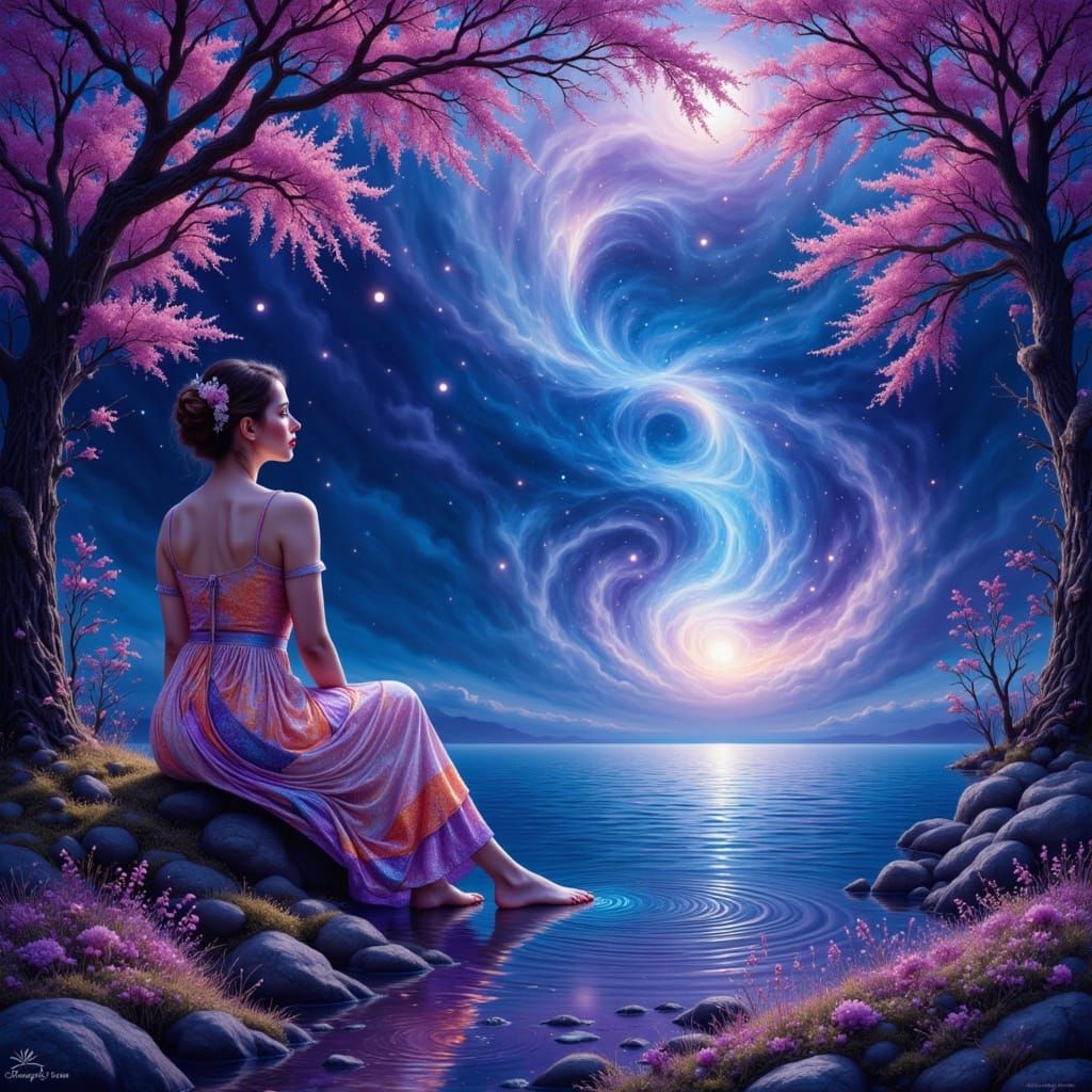 Echoes Above the Serene Waters